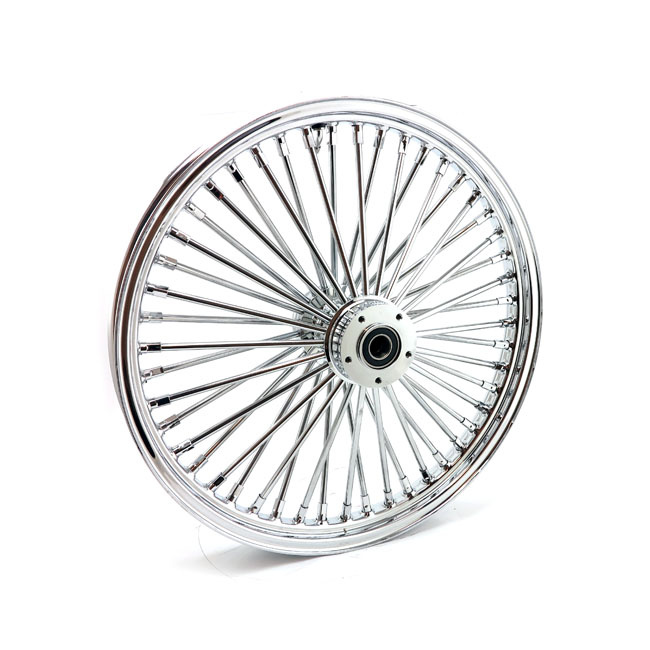 Mcs Radial 48 Fat Spoke Front Wheel 2.15 X 21 Df Chrome Custom Applica