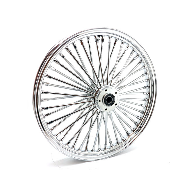 Mcs Radial 48 Fat Spoke Front Wheel 2.15 X 21 Sf Chrome 04-05 Fxdwg Sf