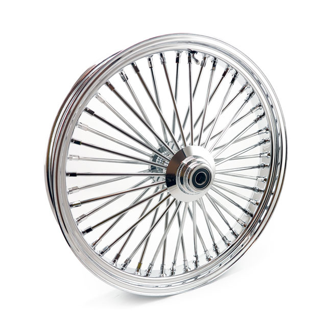Mcs Radial 48 Fat Spoke Front Wheel 3.50 X 23 Sf Chrome 04-05 Fxdwg Sf