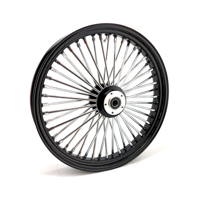 Mcs Radial 48 Fat Spoke Front Wheel 3.50 X 23 Sf Black 04-05 Fxdwg Sf