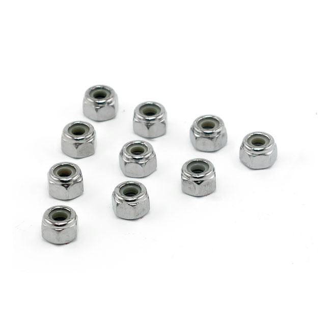 Colony 10-32 Nylon Insert Lock Nuts Chrome
