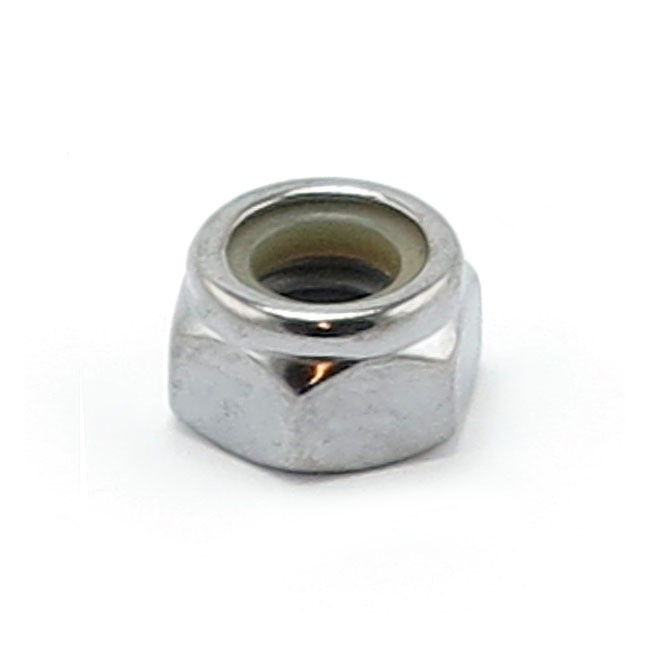 Colony M8 X 1.25 Nylon Insert Lock Nuts. Chrome