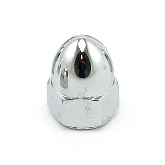 Colony, 10-32 Acorn Nuts Chrome. High Crown