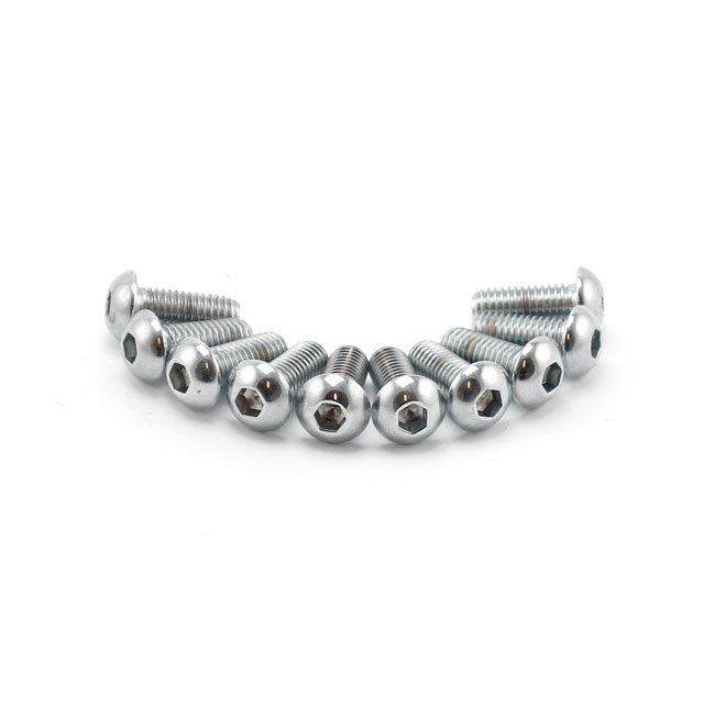 Colony 6Mm X 20Mm Button Head Allen Bolts Chrome