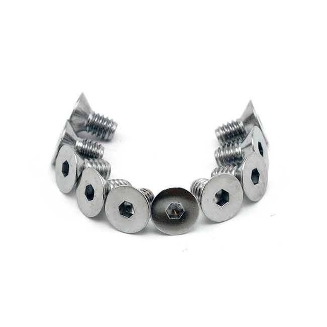 Colony 1/4-20 X 1/2 Flat Head Allen Bolts Chrome