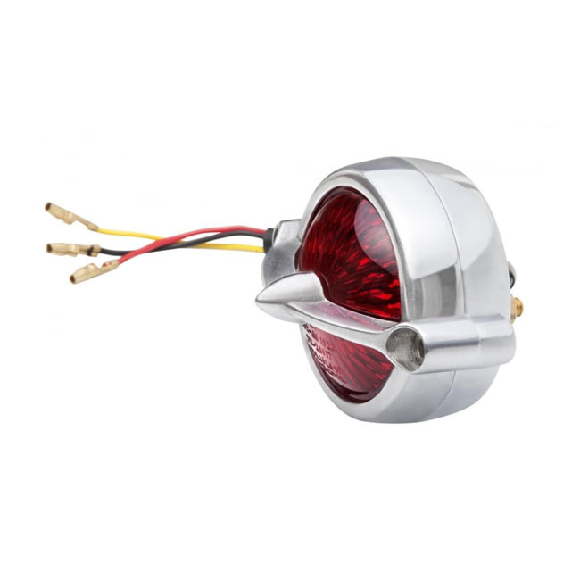 Motone, Bel Air Led Taillight. Polished, No Bracket. Ece