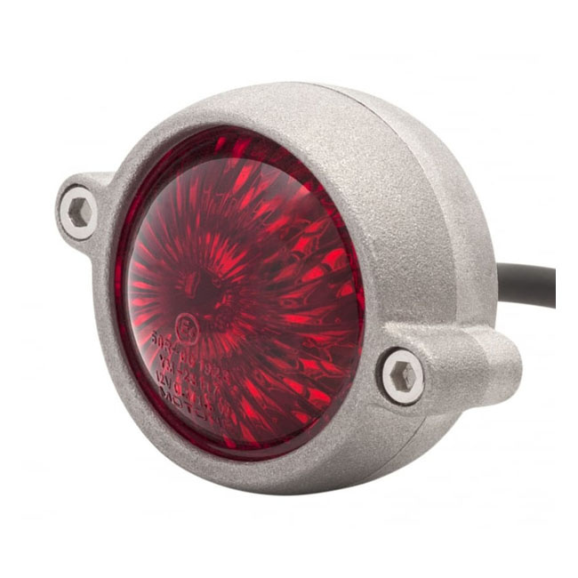 Motone, Eldorado Led Taillight. Shot Blast, No Bracket. Ece