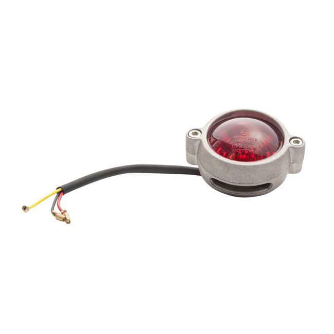 Motone, Eldorado Led Taillight. Shot Blast, No Bracket. Ece