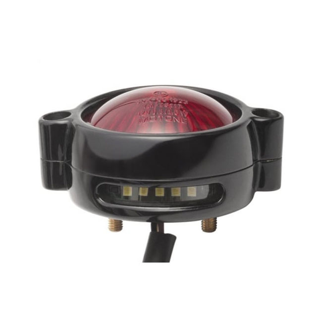 Motone, Eldorado Led Taillight. Black, No Bracket. Ece