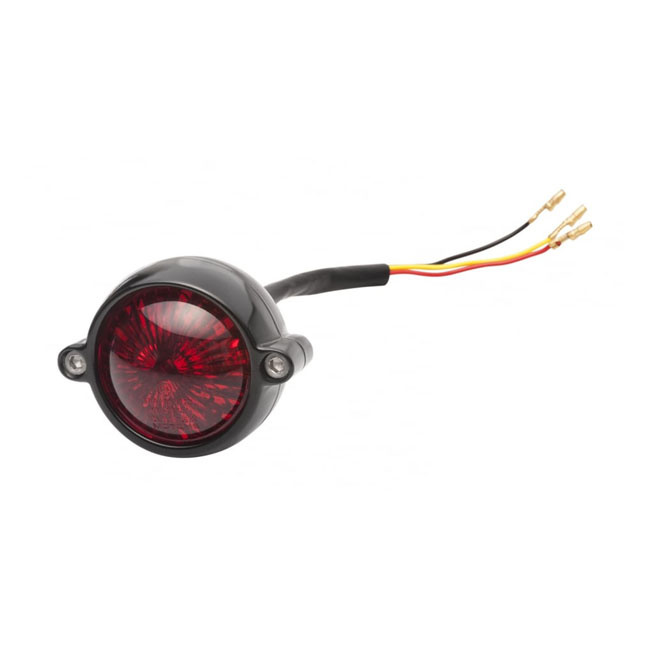Motone, Eldorado Led Taillight. Black, No Bracket. Ece