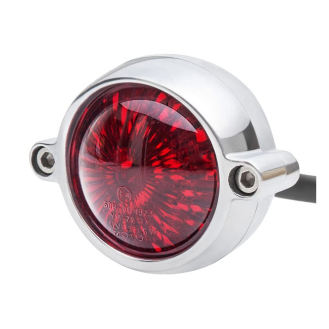 Motone, Eldorado Led Taillight. Polished, No Bracket. Ece