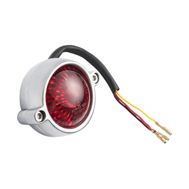 Motone, Eldorado Led Taillight. Polished, No Bracket. Ece