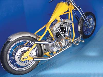 Up-sweep pipes till Shovelhead 70-84 med stelbensram, Paughco