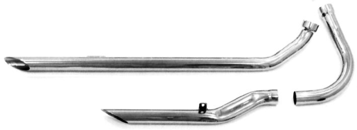 Shotgun dragpipes Panhead, 3-pcs, 40