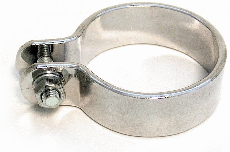Muffler clamp 45mm, inner diameter, chromed