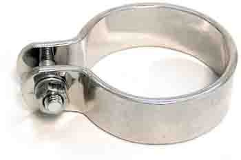 Muffler clamp 48mm, inner diameter, chromed