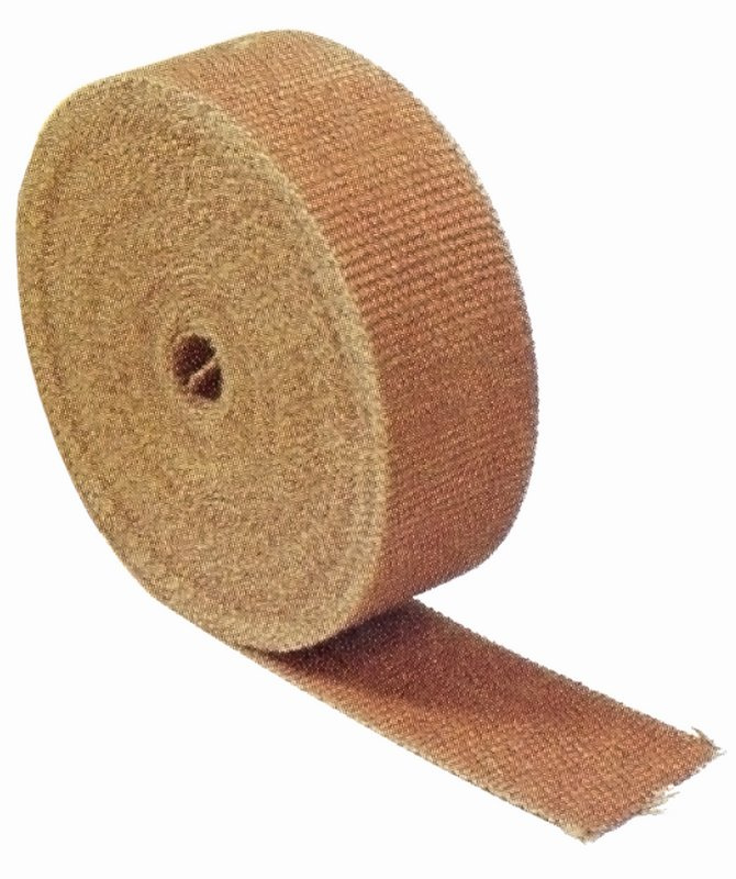 V�rmebandage avgasr�r, 2 bred/rulle 15 m,  kopparf�rgad