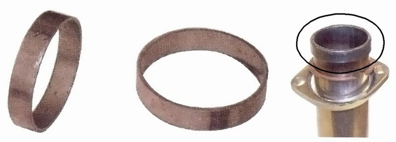 F�st ringar avgasr�r EVO & T/C, st�l