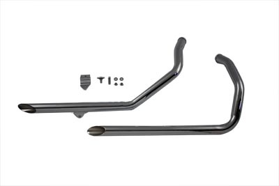 Sportster Drag Pipes Slash-cut 86-03 Chrome