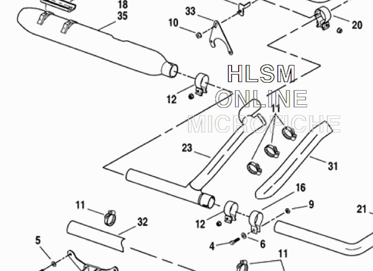 Exhaust Pipe rear 65626-98C