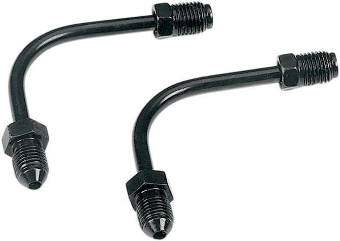 Goodridge Brakeline Adapter For An-03 Hose 90° Tube Long Black 2X Mal