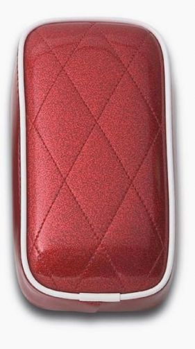 Le Pera Diamond Metal Flake Pillion Pad Red Metalflake Vinyl