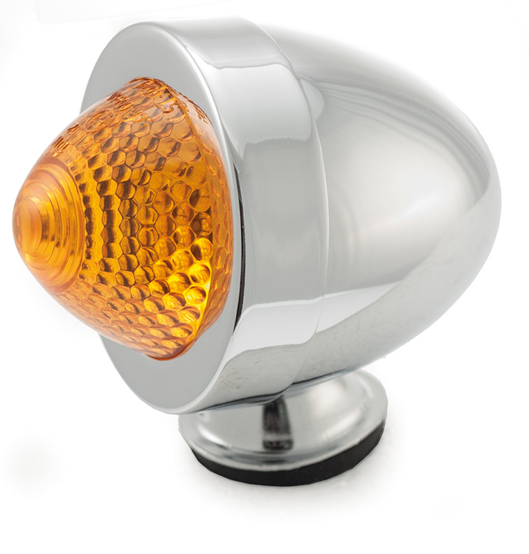 Bulletlight, orange glas 12V