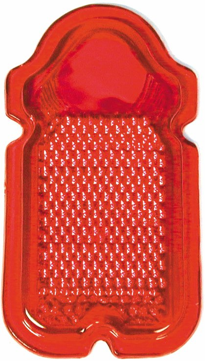 R�tt glas, Tombstone-baklampa FL 47-54, EJ E-m�rkt glas.