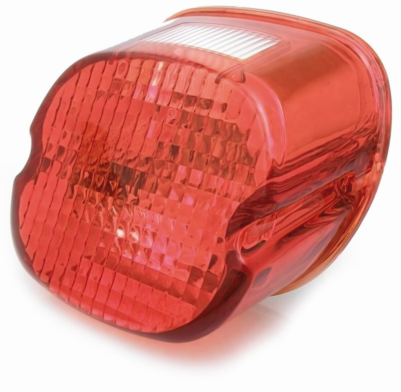 Laydown lens r�tt glas baklampa 99-03 Twin Cam och XL