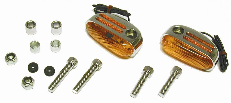 Blinkers Curved oval, 70x25x28mm