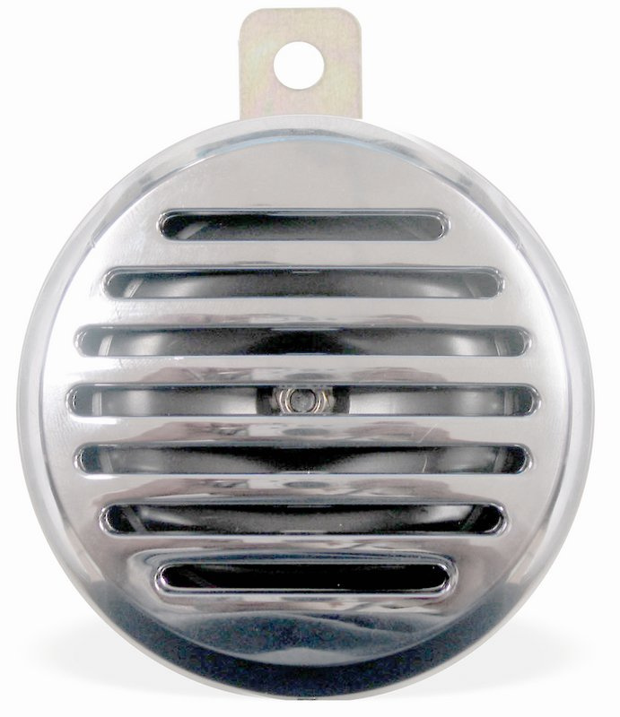 Horn,12V, chromed grill, universal, 100mm