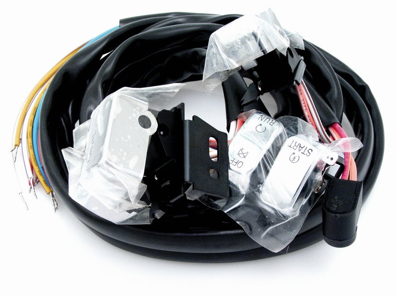 Omkopplare, kromade, H-D 96-06  m. kabel 48