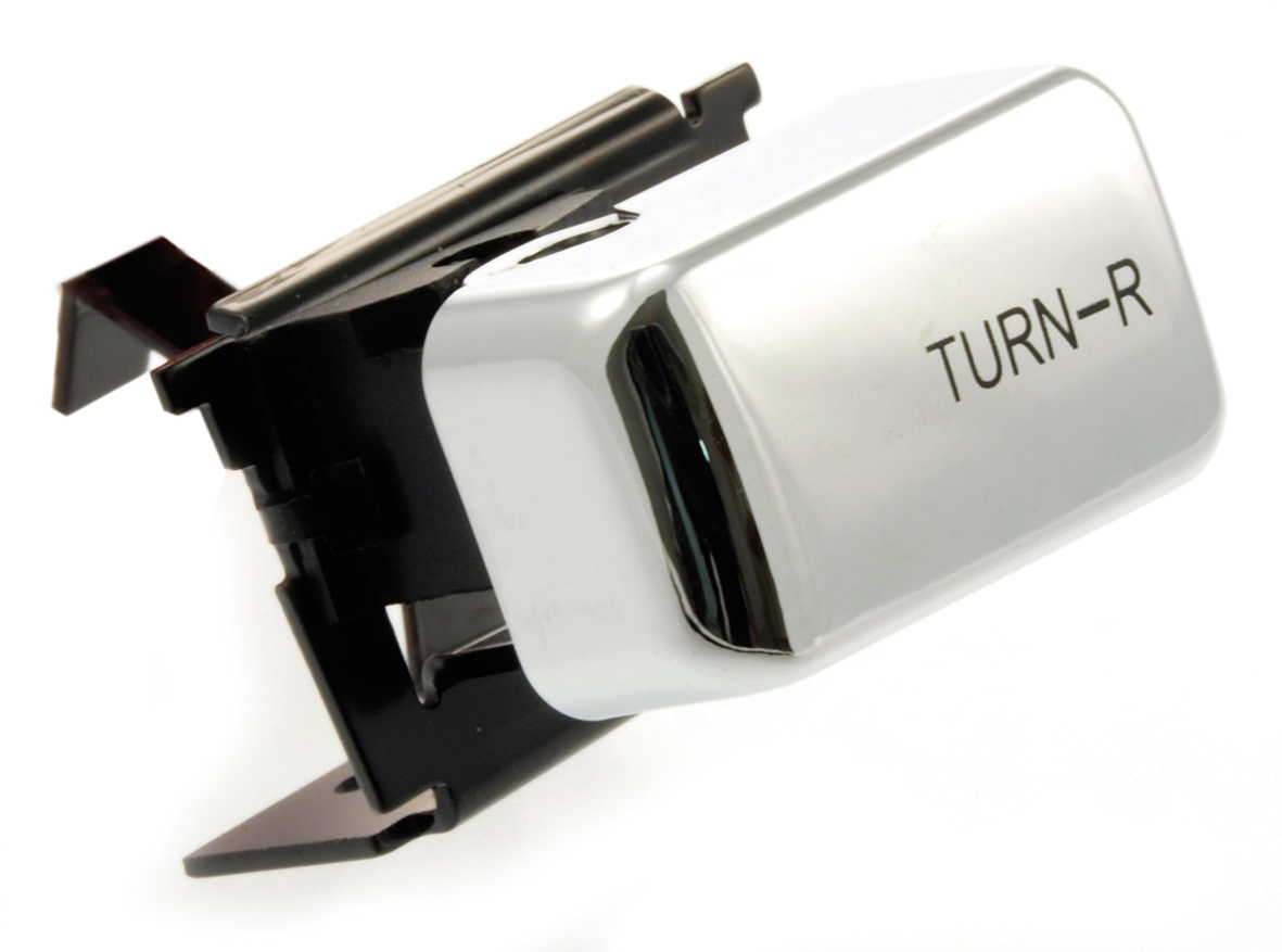 Switch right turn signal, right side, 96-up, all models, chrome