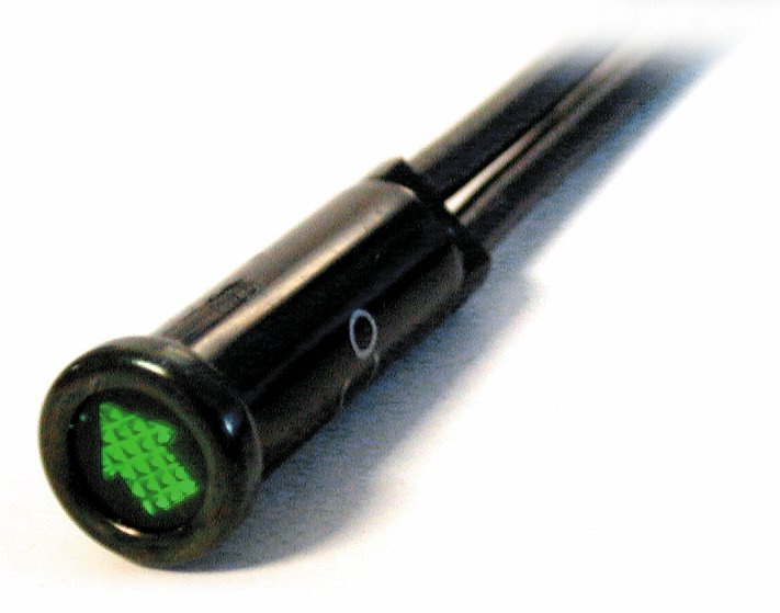 Indikatorlampa, blinkers, gr�n 9,5 mm