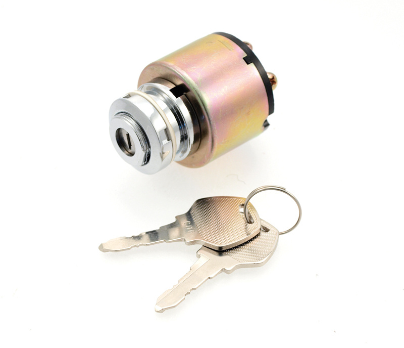 Ignition switch, universal, 3-position 1/ 0/start (car style)