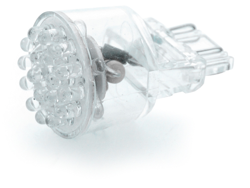 Gl�dlampa LED, vit 12V dubbelpolig, wedge, H-D 03-upp