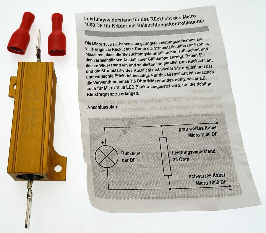 Motst�nd f�r Kellermann blinkers 7.5 Ohm