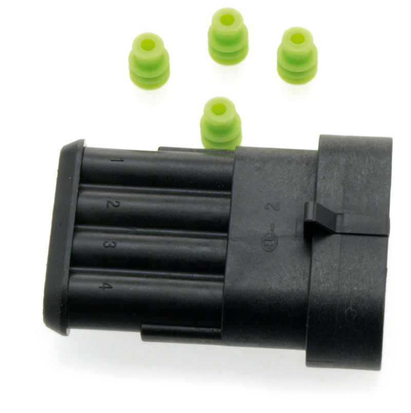 Universal 4-polig stiftkontakthus, H-D typ.