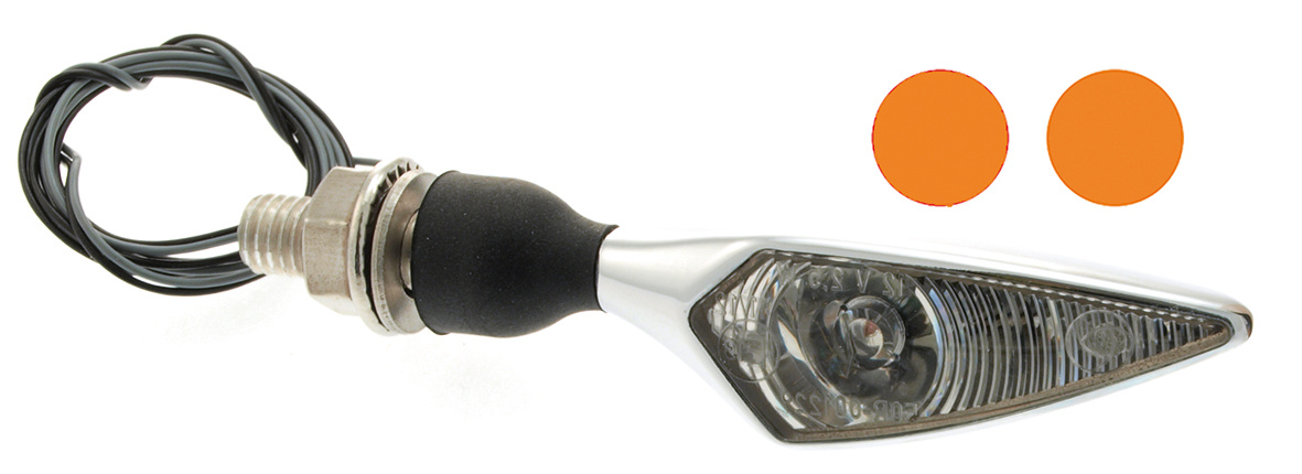 Kellermann Micro Rhombus Chrome vita LED, blinkers, E-m�rkt, VF/HB