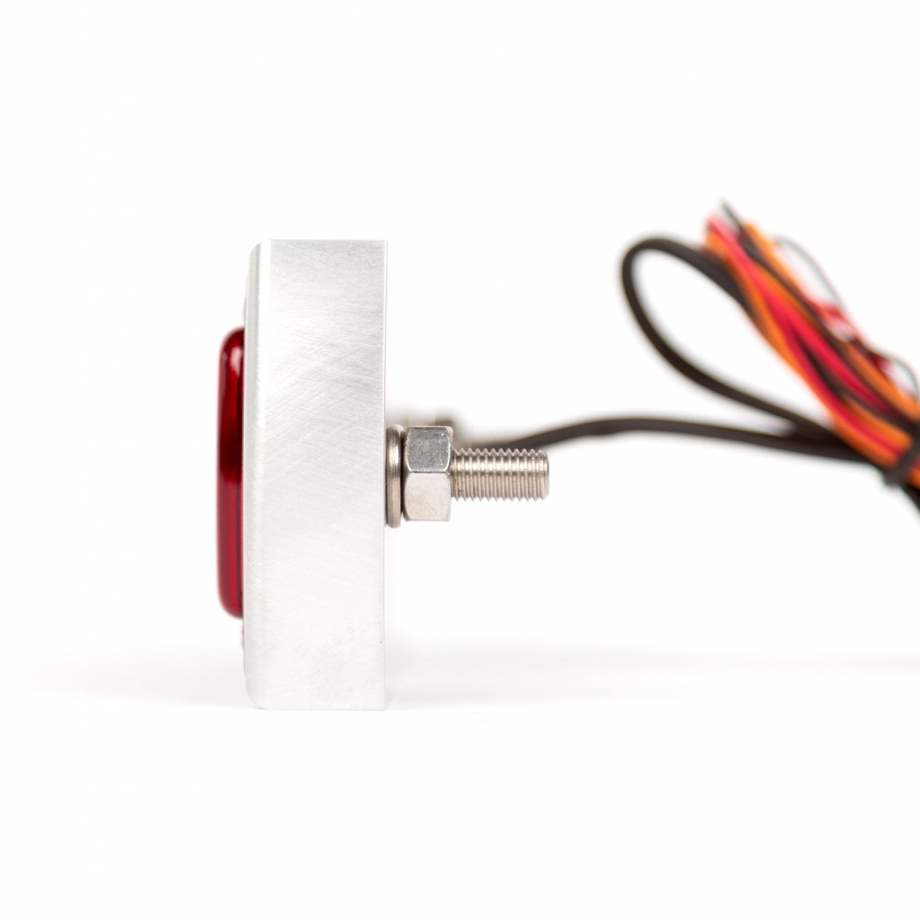 Prism Supply Box chopper tail light (Brushed)