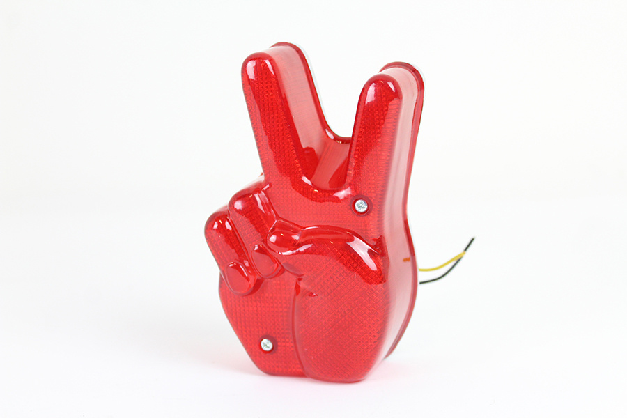 Baklampa Peace-sign LED