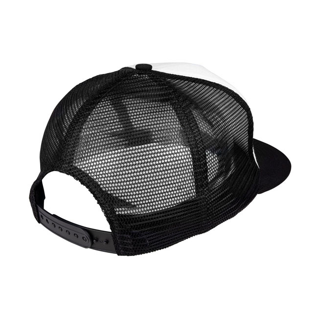 Santa Cruz Dot Mesh Cap White/Black One Size Fits Most Roll Up And Sta
