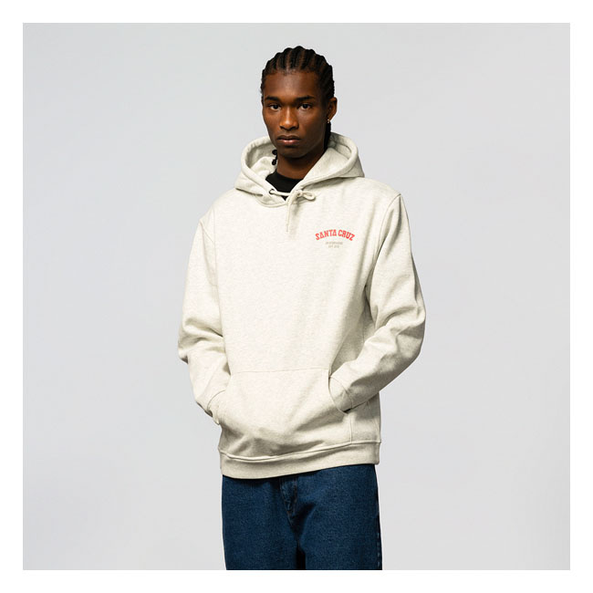 Santa Cruz Screaming Foam Hand Hoodie Athletic Heather Size S Roll Up