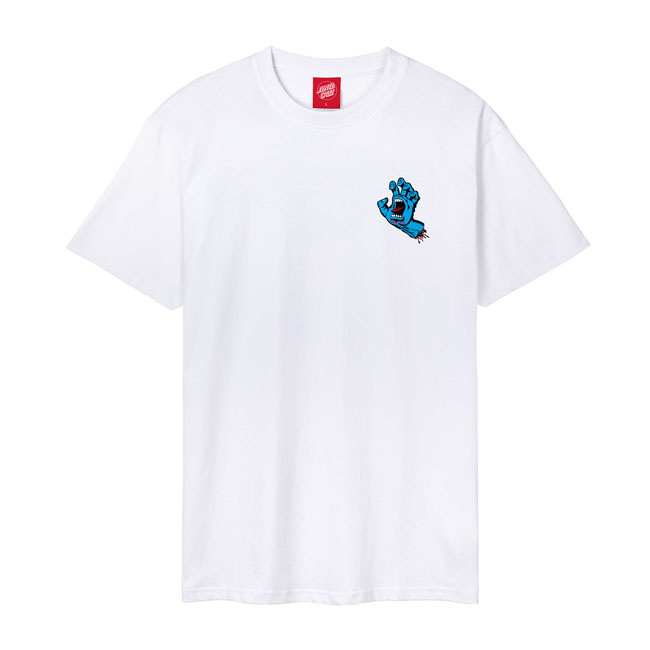 Santa Cruz Screaming Hand Chest T-Shirt White