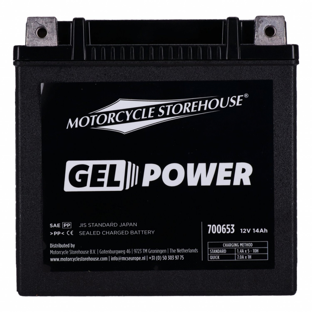 MCS, Nano Series sealed GEL battery. 12V, 14Ah, 260cca 04-22 (NU) XL S