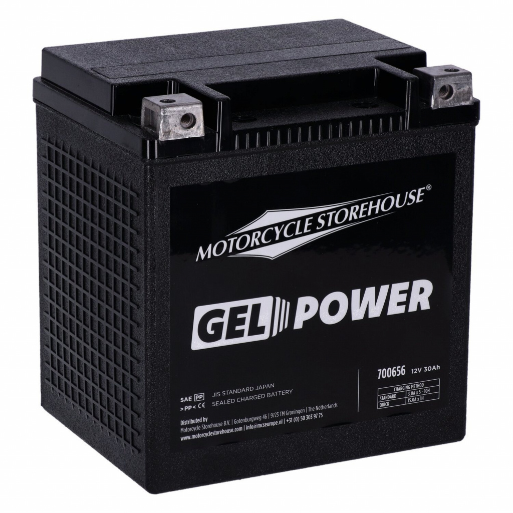 MCS, Nano Series sealed GEL battery. 12V, 30Ah, 416CCA 97-24 FLT/Touri