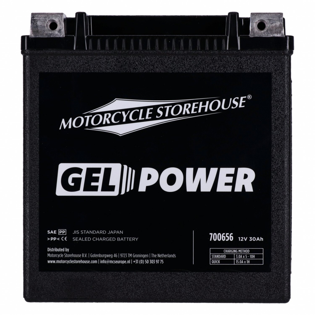 MCS, Nano Series sealed GEL battery. 12V, 30Ah, 416CCA 97-24 FLT/Touri