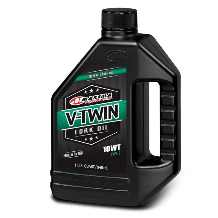Maxima Racing Oils, V-Twin fork oil 10W H-Dr fork systems 1 quart (946