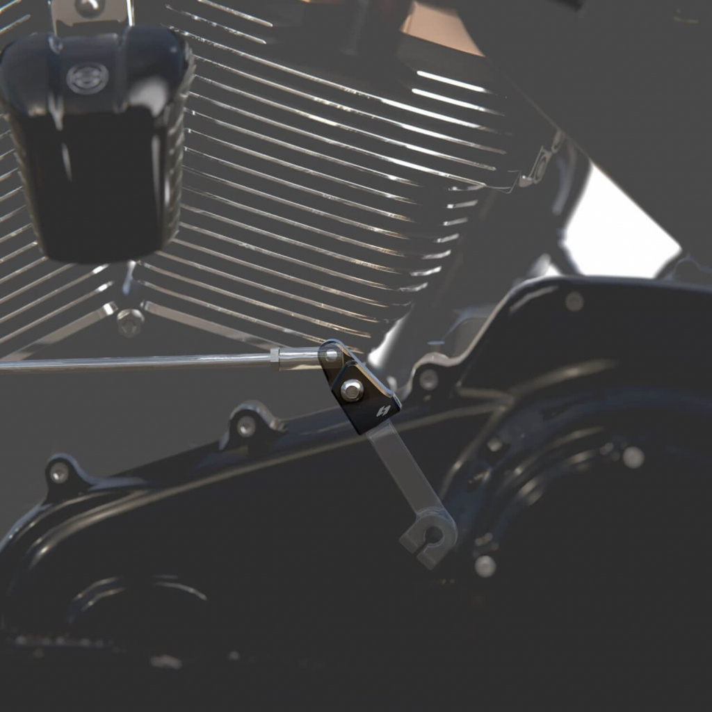 Kraus, Twin Cam EZ-Shift ratio adapter. Black 99-17 Twin Cam