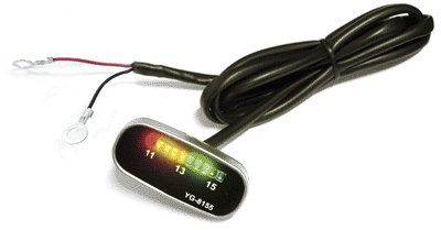 Charge monitor, 11-15 Volt, 10 LED indicators, 50x23x14 mm